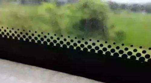 Do you know function of little black spot at bottom of car window glass?
