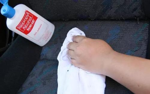 How to remove ink stains from car upholstery?
